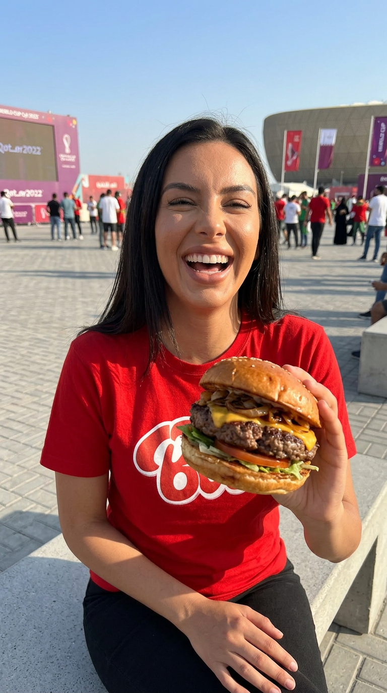 AI-generated food campaign post